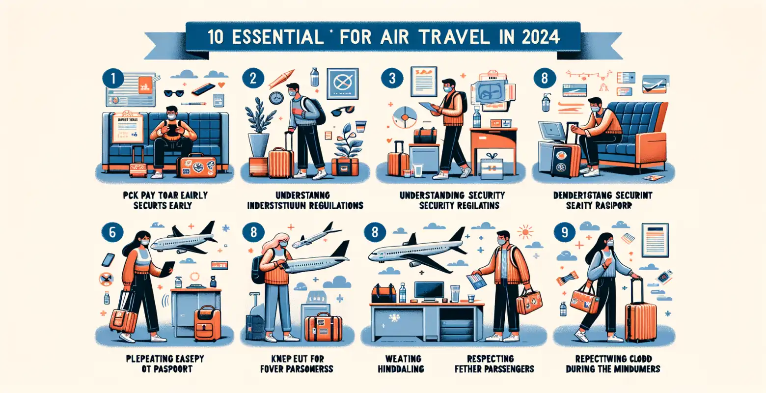 10 Conseils indispensables pour les passagers : Comment se préparer pour un voyage en avion en 2024.