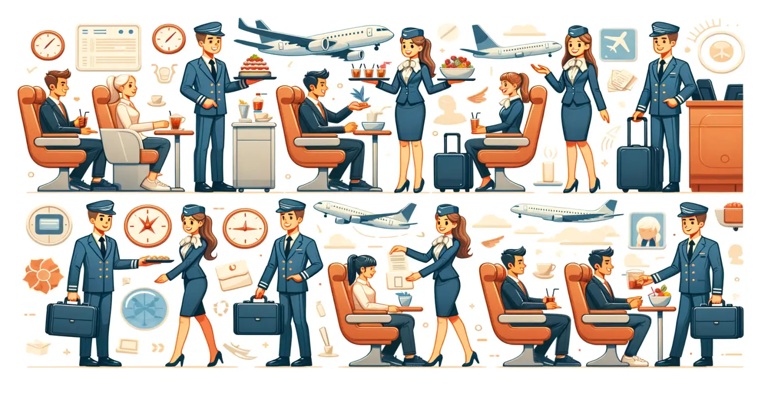 Wie sieht die Arbeit einer Flugbegleiterin/eines Flugbegleiters aus? Tägliche Herausforderungen und Pflichten.