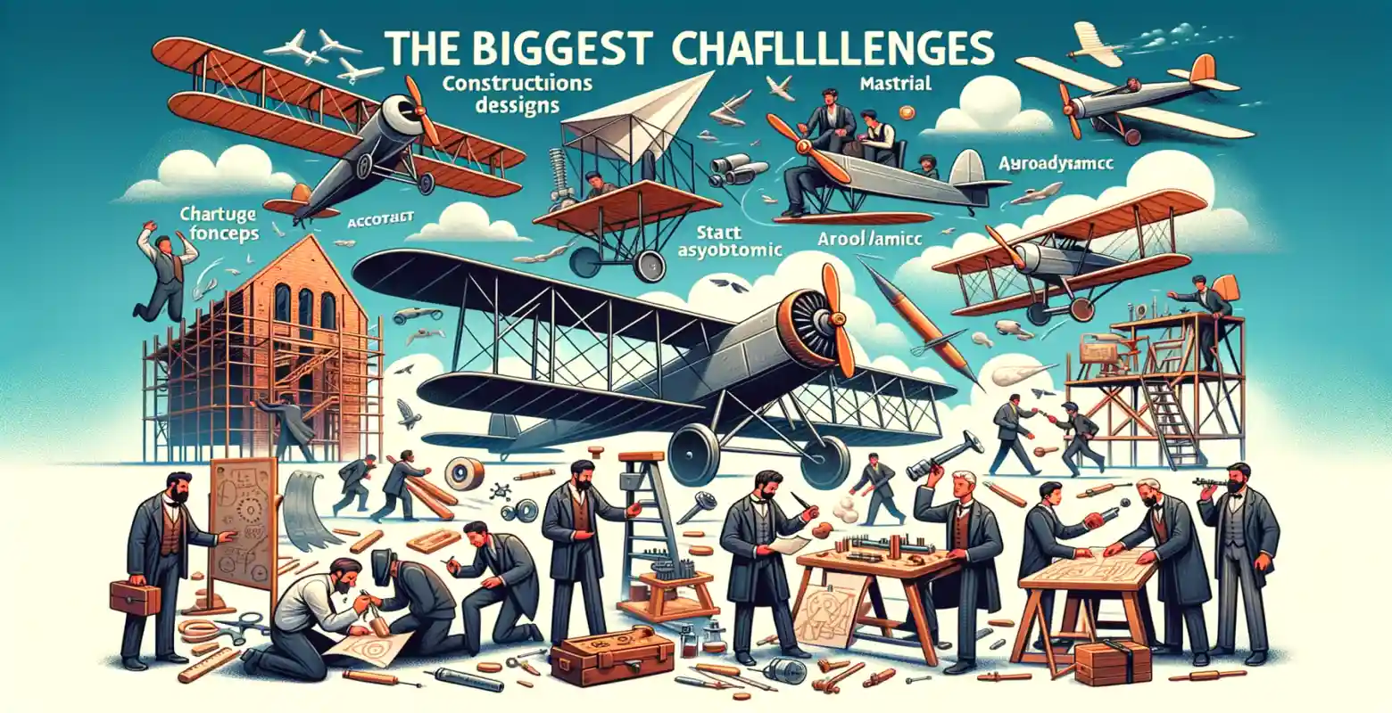 Was waren die größten Herausforderungen für die Konstrukteure der ersten Flugzeuge?