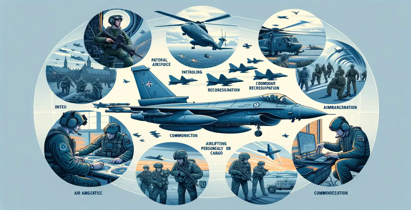 Welche Missionen werden von den NATO-Luftstreitkräften durchgeführt?