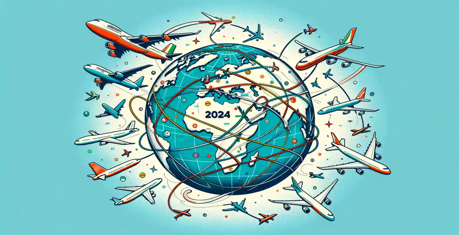 Quels nouvelles routes seront lancées par les plus grandes compagnies aériennes en 2024 ?