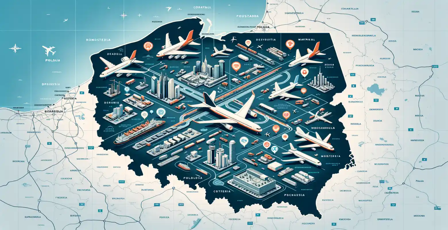 Was sind die Pläne für den Ausbau der regionalen Flughäfen in Polen?