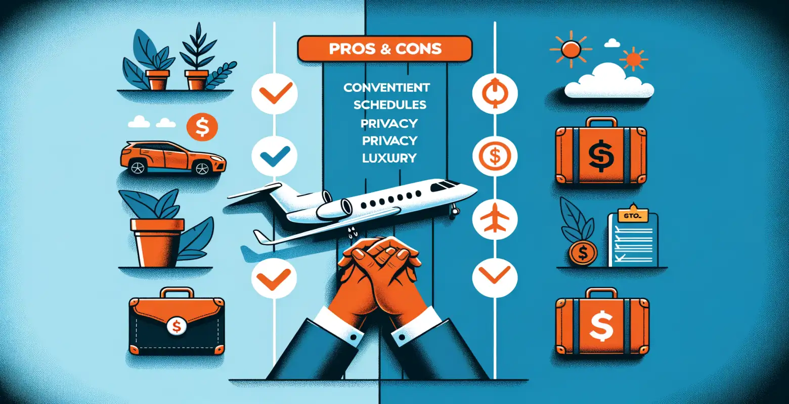 Welche sind die Vor- und Nachteile der Anmietung von privaten Jets?