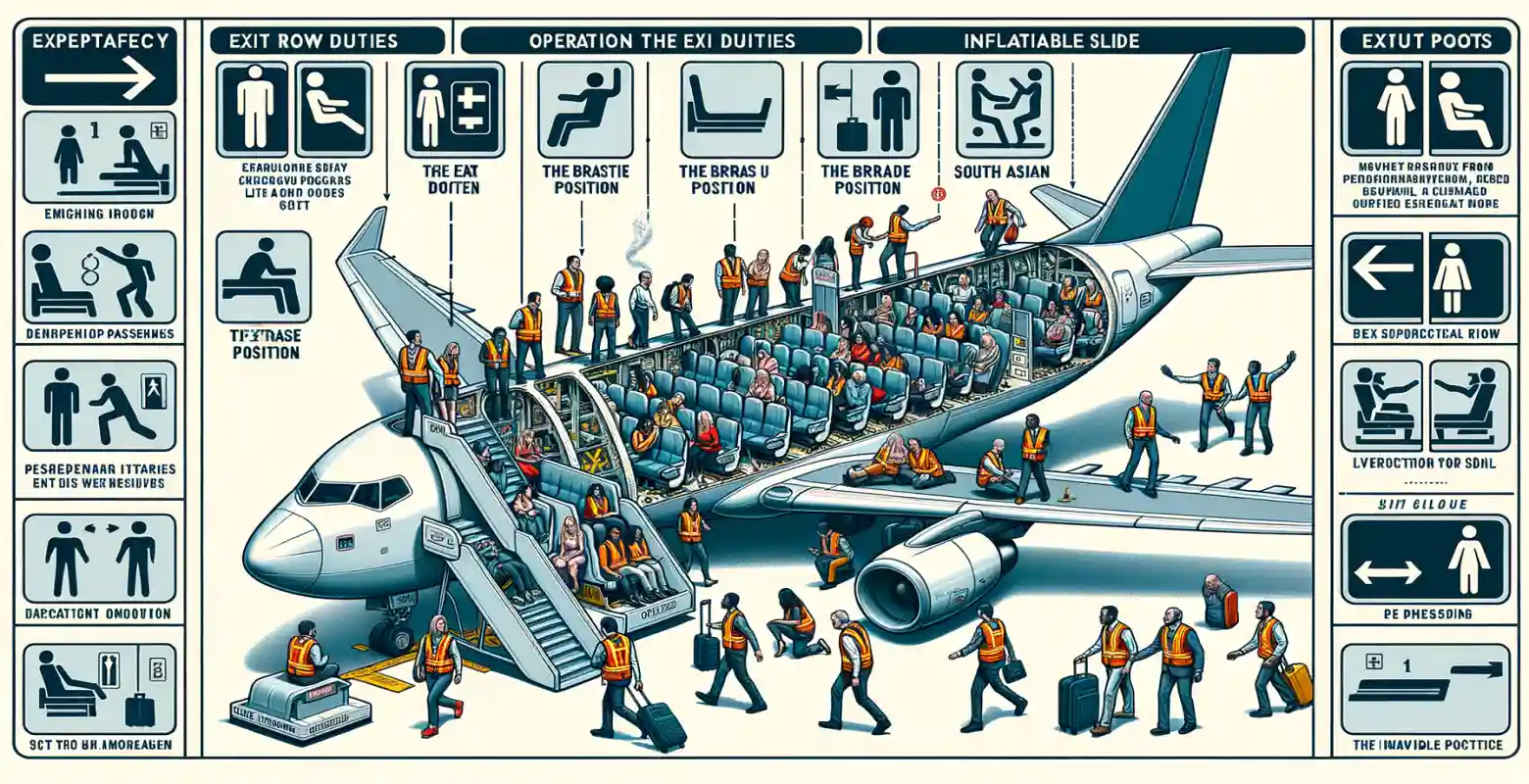 Was sind die Regeln für die Evakuierung eines Flugzeugs in einer Krisensituation?