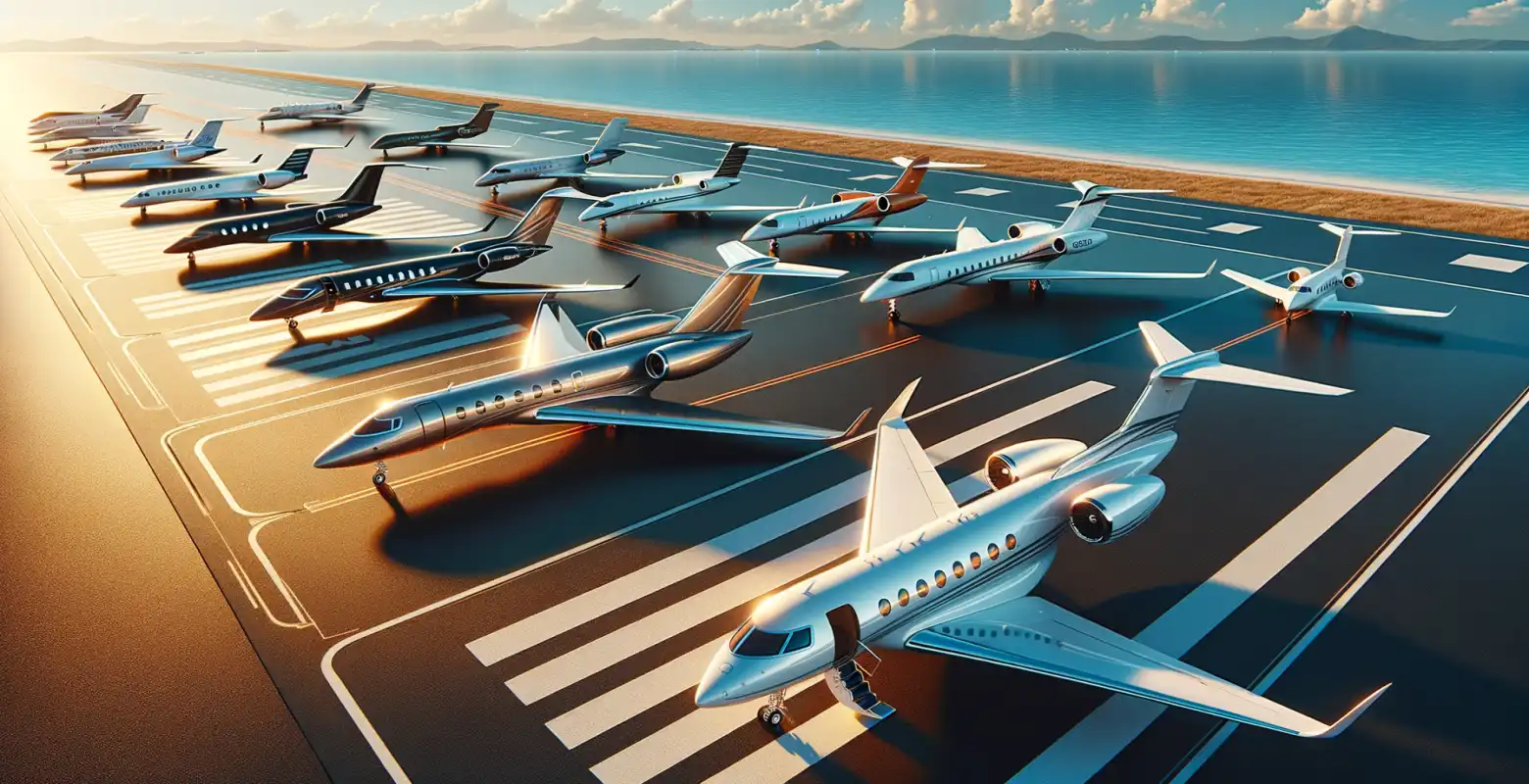 Die beliebtesten Modelle von Privatjets im Jahr 2025.