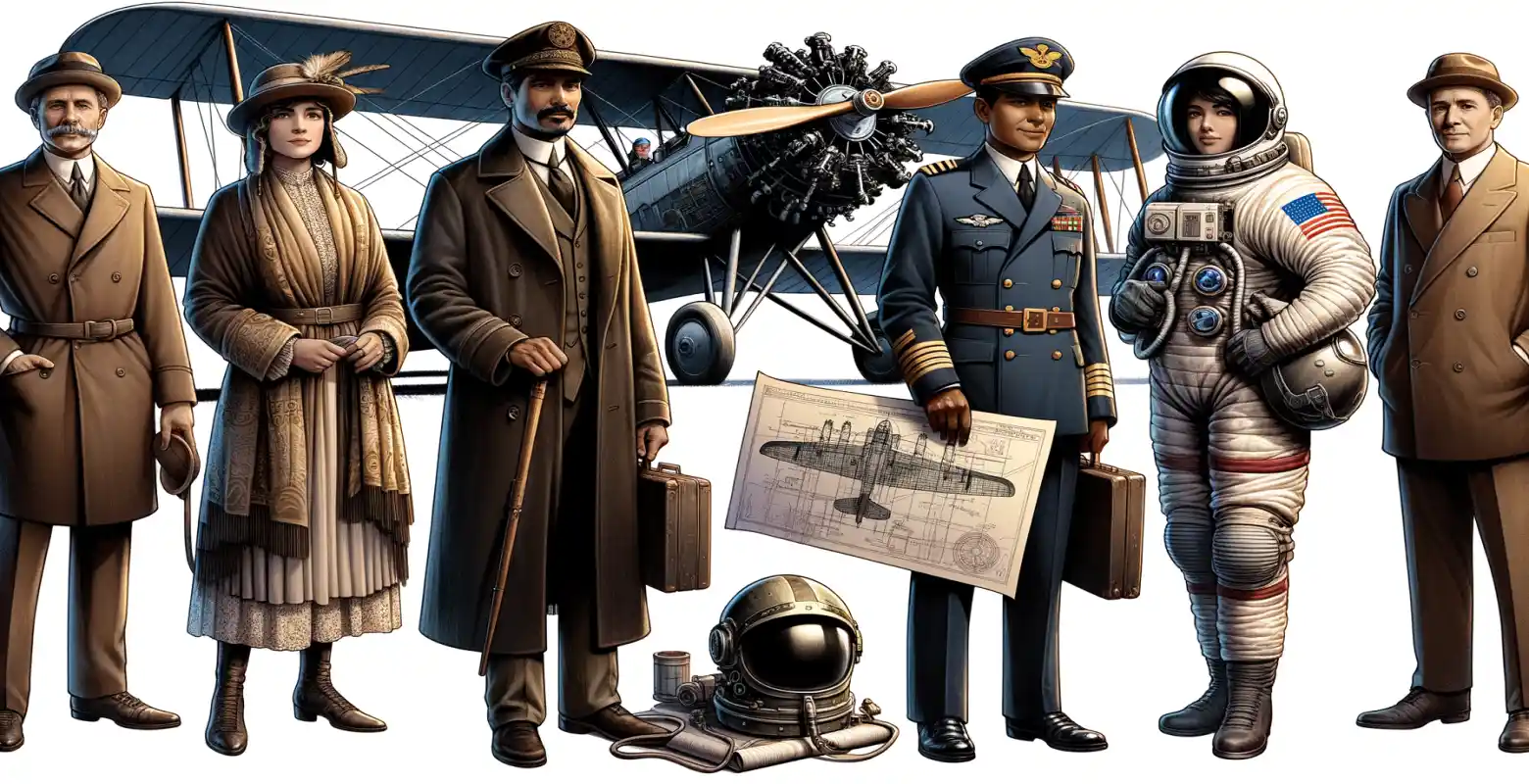 Les personnages les plus importants de l'histoire de l'aviation.